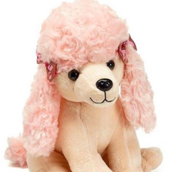 Burton and Burton 10" Valentine's Day Birthday Gift Pink Poodle Plush - Picture 1 of 2